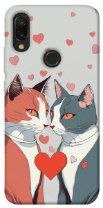 Чохол Коти та серце для Xiaomi Redmi 7