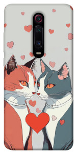 Чохол Коти та серце для Xiaomi Redmi K20