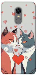 Чехол Коты и сердце для Xiaomi Redmi 5 Plus
