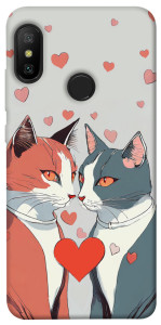 Чехол Коты и сердце для Xiaomi Mi A2 Lite