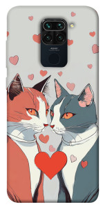 Чехол Коты и сердце для Xiaomi Redmi 10X