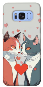 Чехол Коты и сердце для Galaxy S8 (G950)