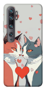Чехол Коты и сердце для Xiaomi Mi Note 10 Pro