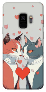 Чехол Коты и сердце для Galaxy S9