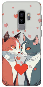 Чехол Коты и сердце для Galaxy S9+