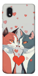 Чехол Коты и сердце для Samsung Galaxy M01 Core