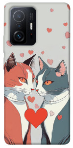 Чехол Коты и сердце для Xiaomi 11T
