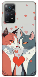 Чехол Коты и сердце для Xiaomi Redmi Note 11 Pro 5G