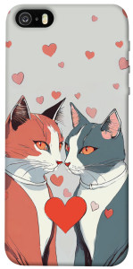 Чехол Коты и сердце для iPhone 5