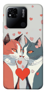 Чехол Коты и сердце для Xiaomi Redmi 10A