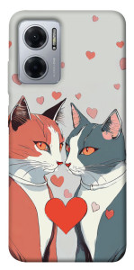 Чехол Коты и сердце для Xiaomi Redmi Note 11E