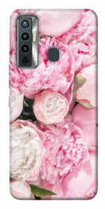 Чехол Pink peonies для TECNO Camon 17