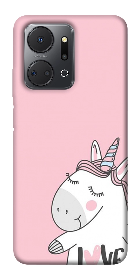 Чехол Unicorn love для Huawei Honor X7a