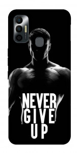 Чохол Never give up для TECNO Spark 7