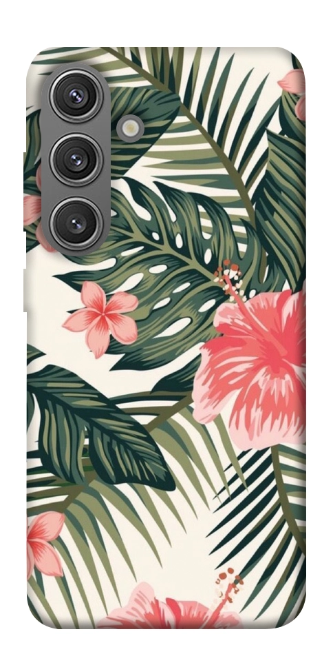 Чехол Tropic flowers для Galaxy S24