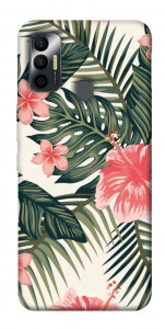 Чехол Tropic flowers для TECNO Spark 7