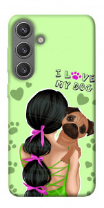 Чехол Love my dog для Galaxy S24+