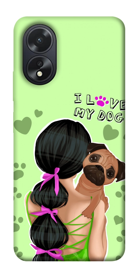 Чехол Love my dog для Oppo A38