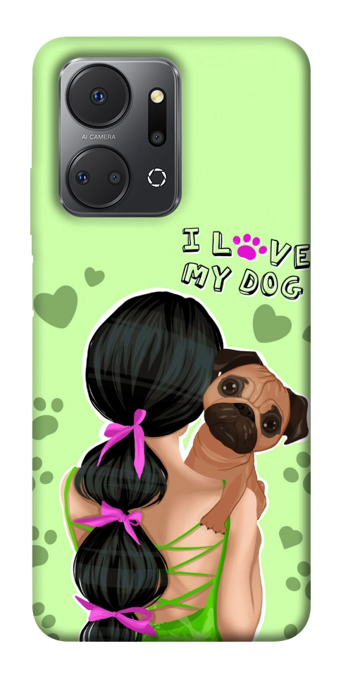 Чехол Love my dog для Huawei Honor X7a