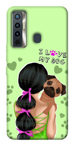 Чехол Love my dog для TECNO Camon 17