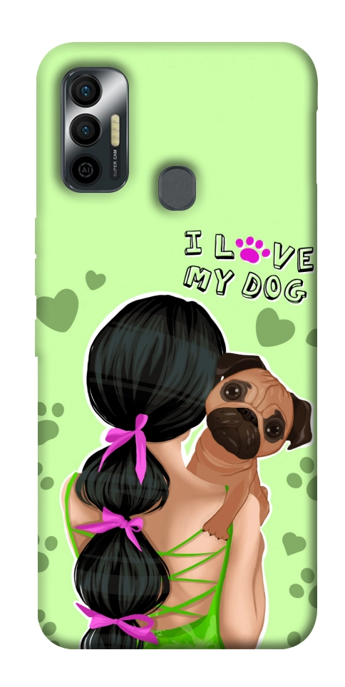 Чохол Love my dog для TECNO Spark 7