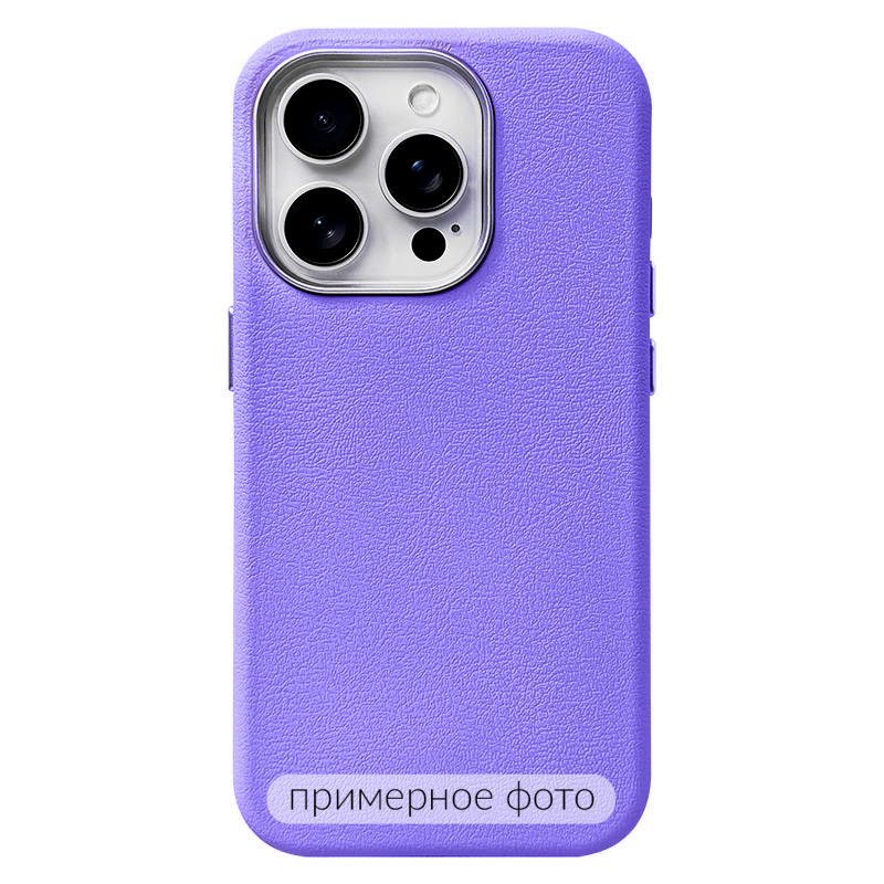 Шкіряний чохол Leather Case Metal Buttons на Samsung Galaxy S25 Ultra (Light Purple)