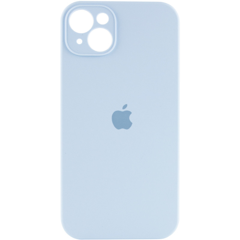 Чехол Silicone Case Full Camera Protective (AA) для Apple iPhone 14 (6.1") (Голубой / Sweet Blue)