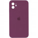 Чохол Silicone Case Square Full Camera Protective (AA) на Apple iPhone 11 (6.1") (Бордовий / Maroon)