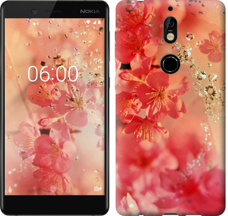 

Чехол Розовые цветы для Nokia 7 650327