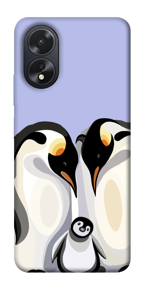 Чехол Penguin family для Oppo A38