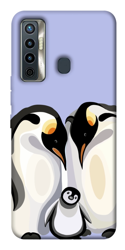 Чехол Penguin family для TECNO Camon 17