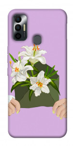 Чохол Flower message для TECNO Spark 7