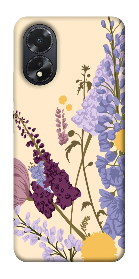 Чехол Flowers art для Oppo A38