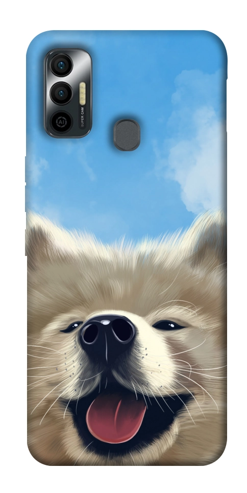 Чохол Samoyed husky для TECNO Spark 7