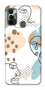 Чохол Face pattern для TECNO Spark 7