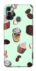 Чохол Coffee and sweets для TECNO Spark 7