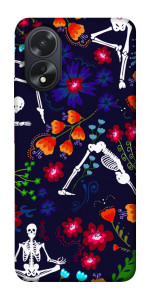 Чехол Yoga skeletons для Oppo A38