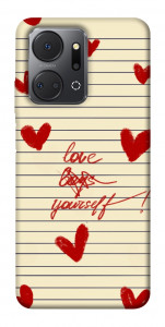 Чехол Love yourself для Huawei Honor X7a