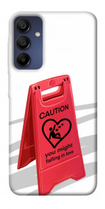 Чехол Caution falling in love для Samsung Galaxy A15 5G