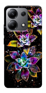 Чехол Flowers on black для Xiaomi Redmi Note 13 4G