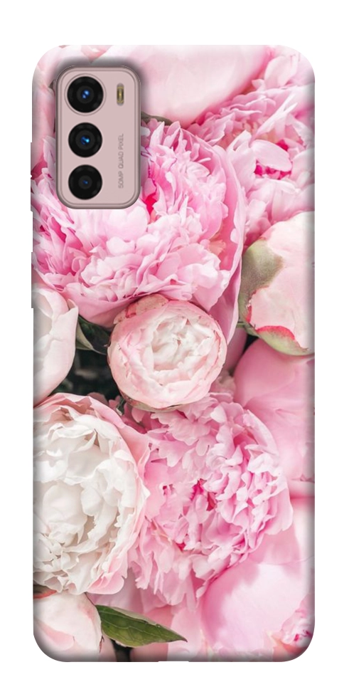 Чохол Pink peonies для Motorola Moto G42