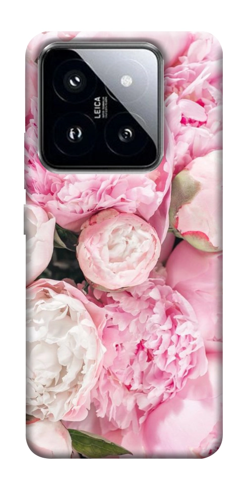 Чохол Pink peonies для Xiaomi 14 Pro