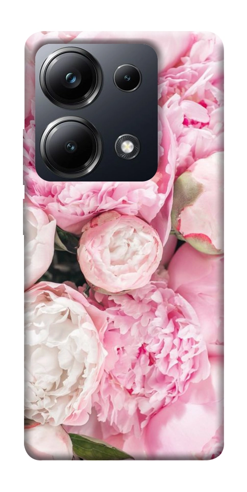 Чохол Pink peonies для Xiaomi Poco M6