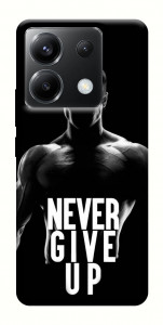 Чехол Never give up для Xiaomi Poco X6