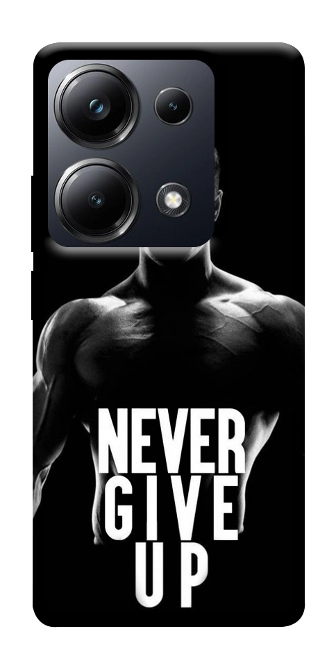 Чехол Never give up для Xiaomi Poco M6