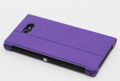 #Кожаный чехол (книжка) Rock Belief для Sony Xperia M2 (Фиолетовый / Purple)