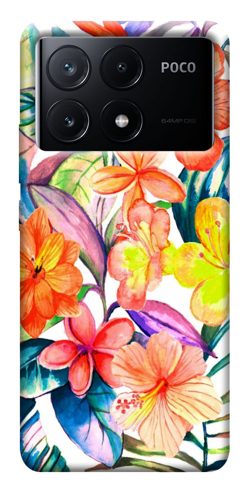 Чохол Квітковий коктейль для Xiaomi Poco X6