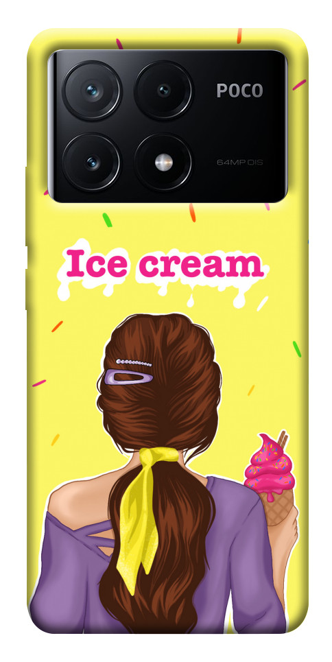 Чехол Ice cream girl для Xiaomi Poco X6
