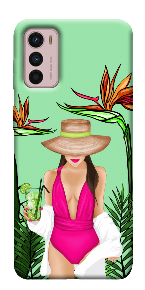 Чехол Tropical girl для Motorola Moto G42