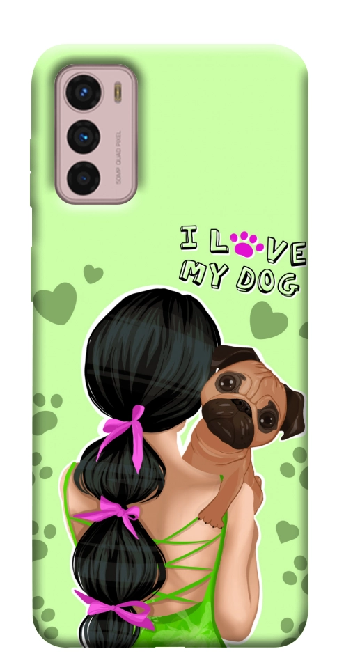 Чехол Love my dog для Motorola Moto G42